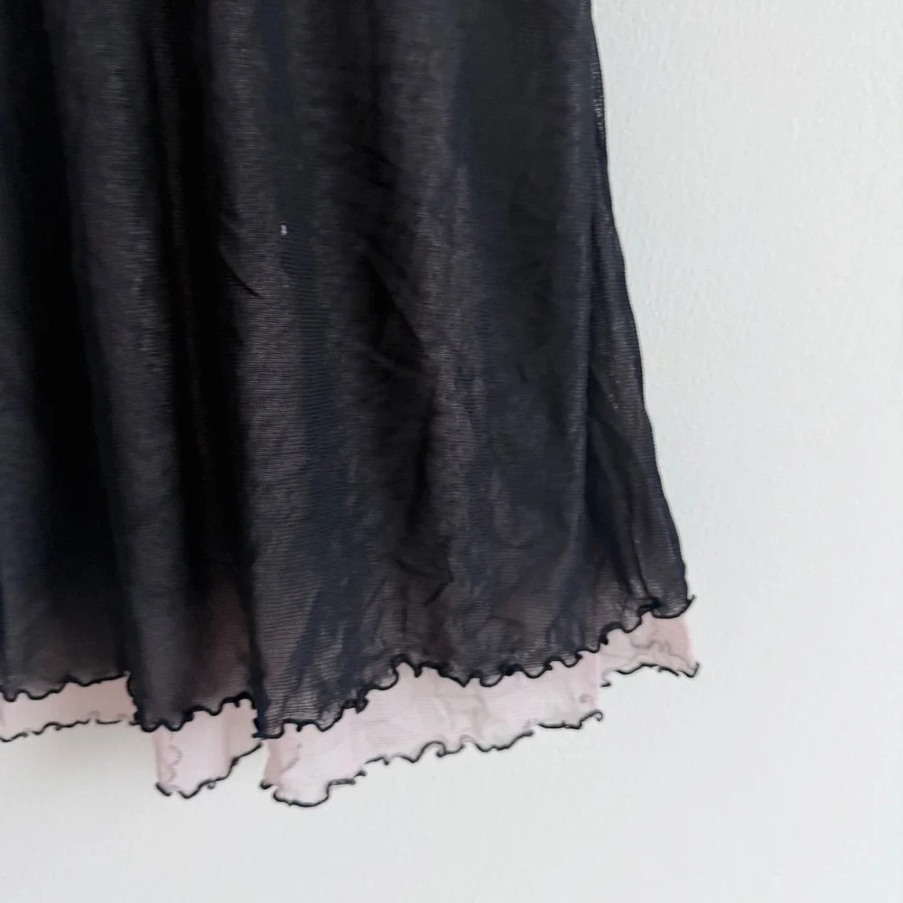 Vintage Y2K Rampage Layered Mesh Night Dress Size‎ Small